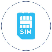 アドベントSIMなら、一つの回線契約で2枚（以上）のSIMの通信容量をシェアできます。
